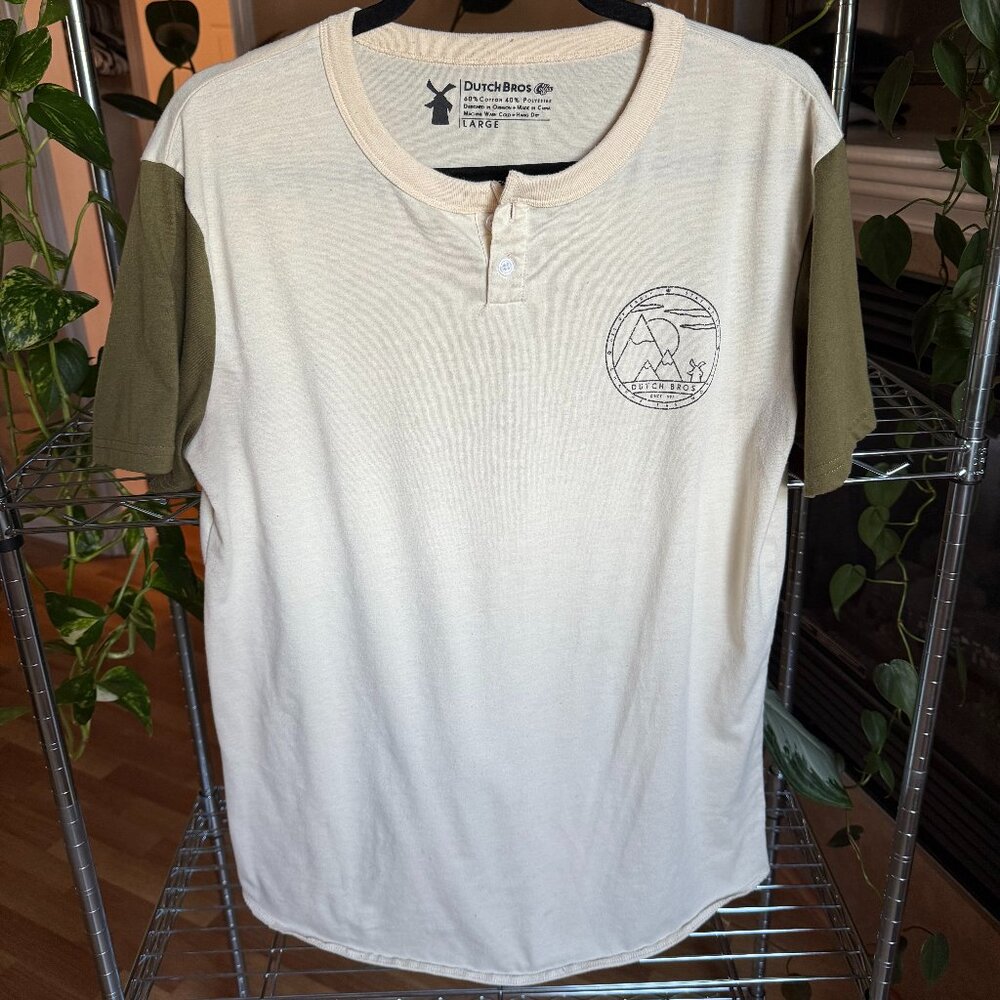 Dutch Bros Henley Tee – Large